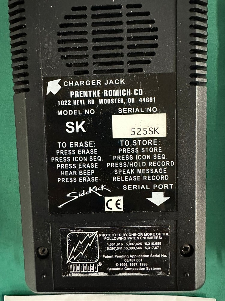 Prentke Romich Company SideKick Speech Device