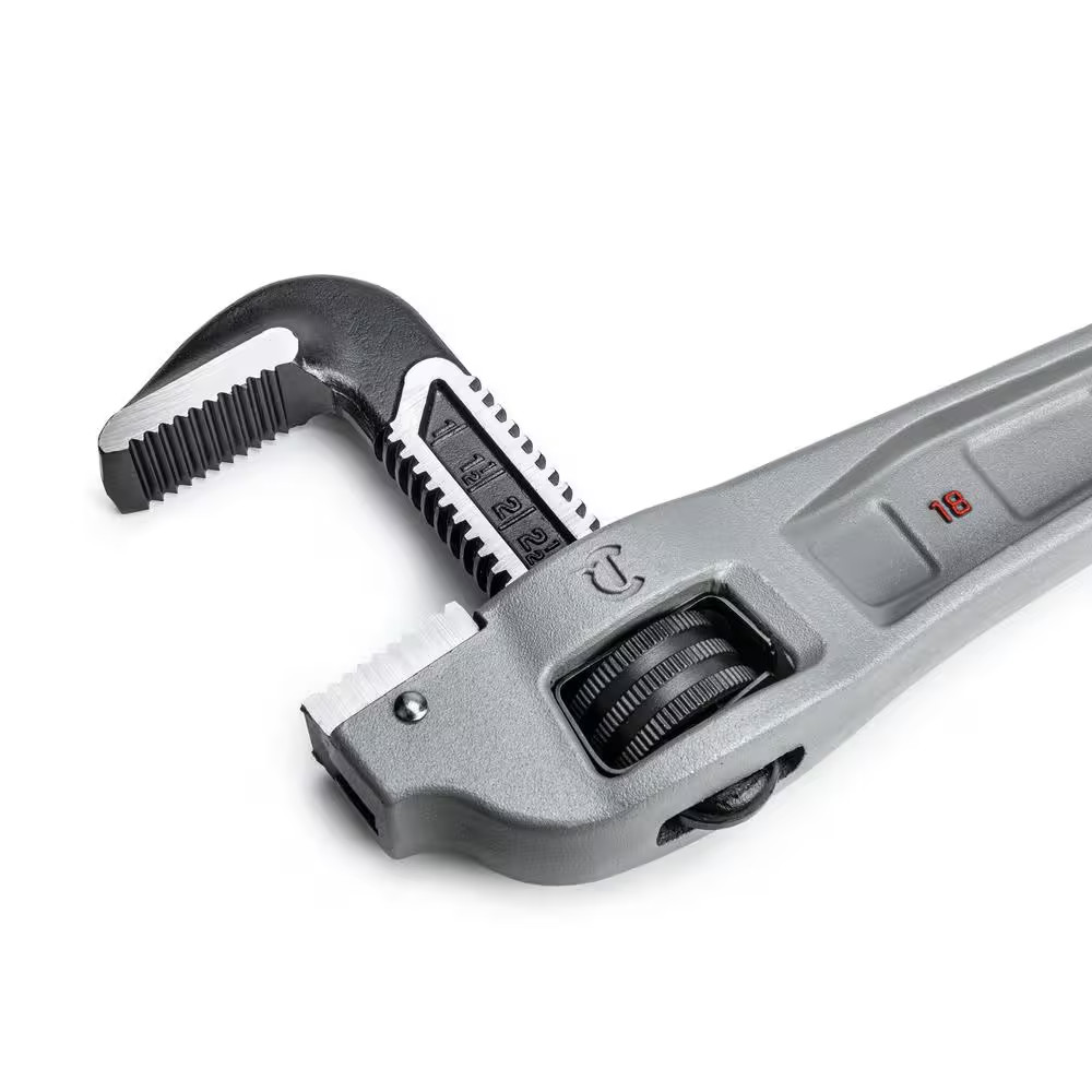 18 In. Aluminum Offset Handle Pipe Wrench