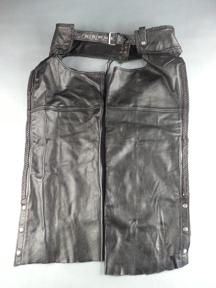 Leather Headquarters Size 3XL Leather Chaps Black