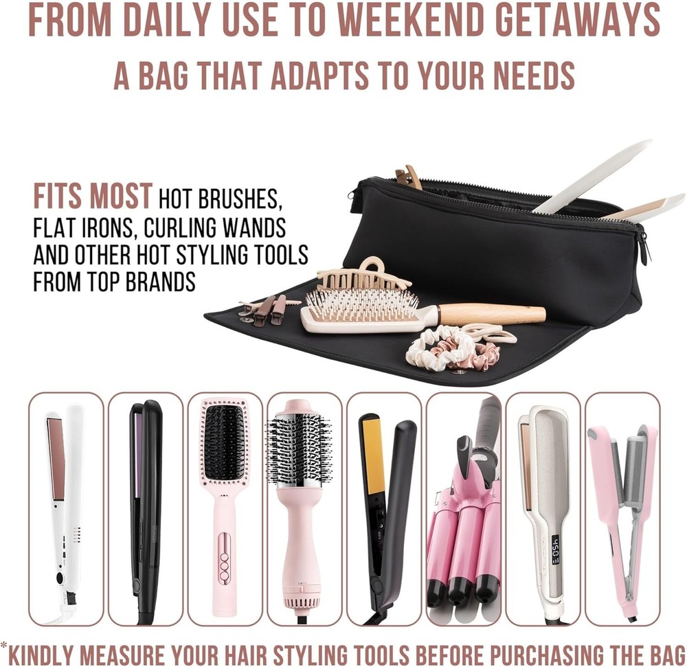 Heat Resistant Flat Iron Holder & Organizer