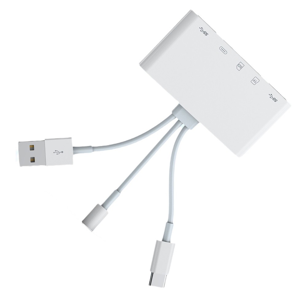 1PC 5 in 1 Memory Card Reader USB 3.0 OTG Adapter SD Card Reader For iPhone/iPad