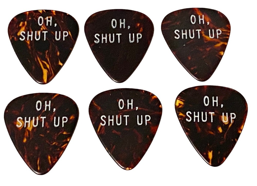 D'Andrea-Ad LIB PIXIE Guitar Picks-OH SHUT UP- Lot of 6-Tort Heavy-Celluloid