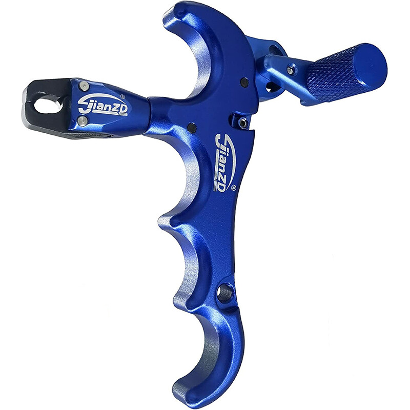 Compound Bow Release Aids Rotate 360° Thumb Trigger 4 Finger Release + D Loop