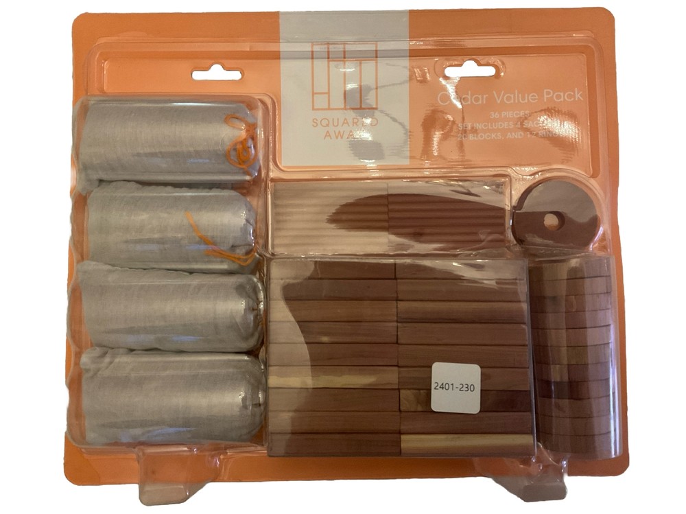 Squared Away™ 36-Piece Cedar Closet Protection From Moths