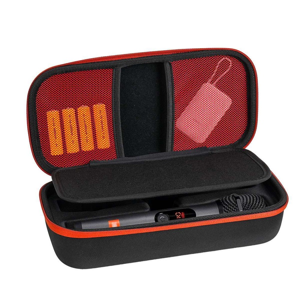 Wireless Microphone Case Compatible with JBL-PartyBox Wireless,Black Sturdy Case