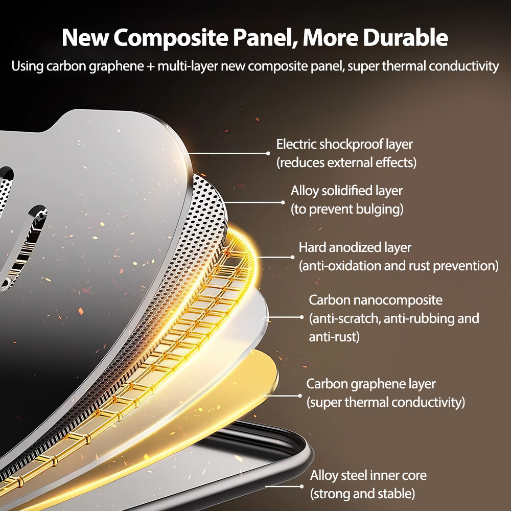 Adjustable Foldable Laptop Stand Aluminum Notebook Riser Computer Holder Desk