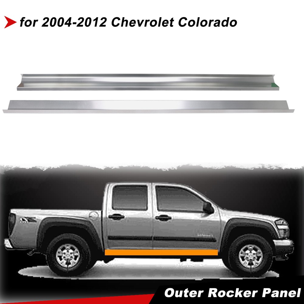 2 Pcs Outer Rocker Panel for 2004-2012 Chevrolet Colorado Crew Cab Gmc Canyon