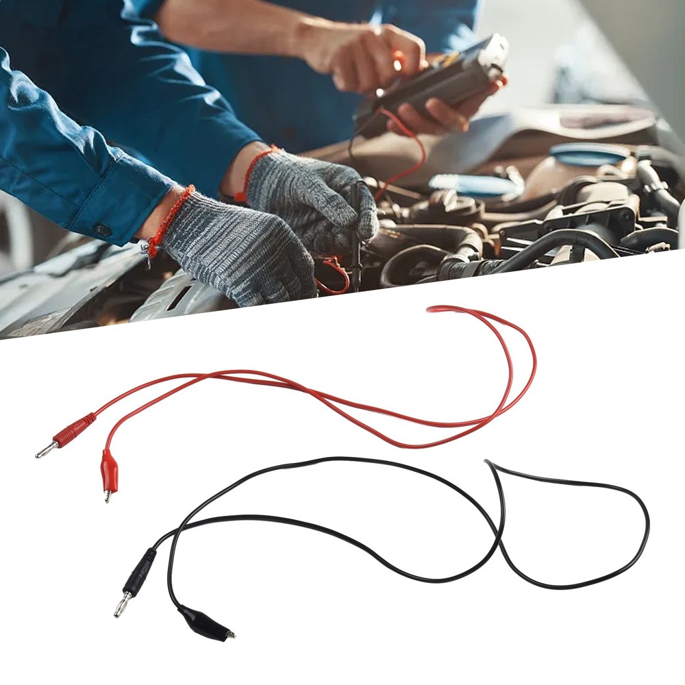 Clips Test Line 104cm 1Pair Dual Measure Tools Test Cable Line