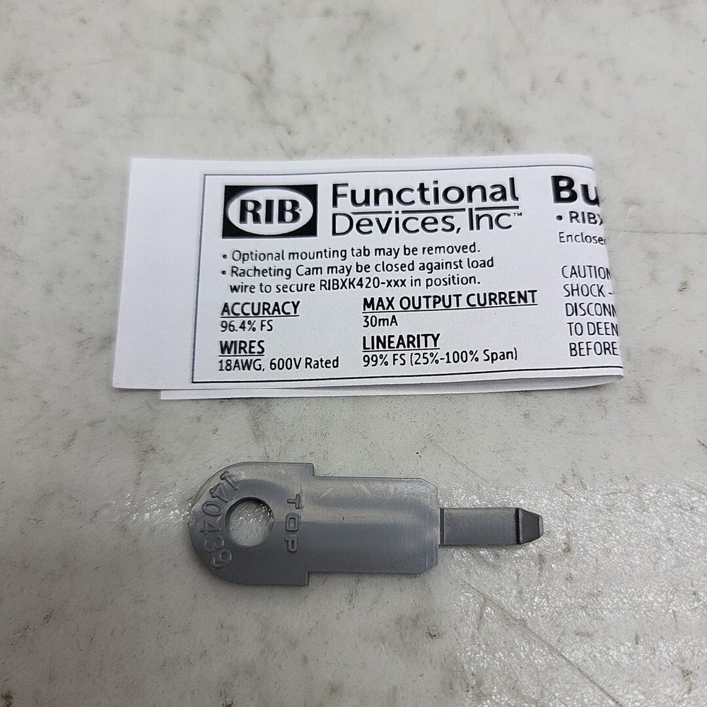 Functional Devices RIBXK420-100 Split Core Analog 4-20mA Current Transducer New