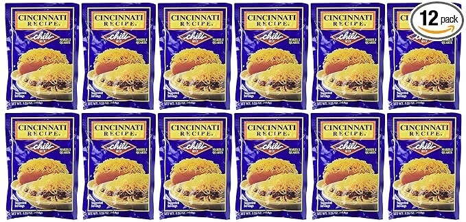 12 Pack Cincinnati Chili Mix Packets (2.25 oz Packets)