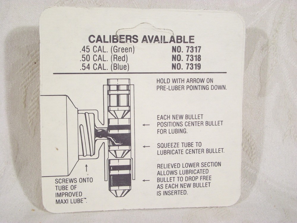 Thompson Center Pre Luber 7319 54 Caliber Black Powder Muzzleloader Maxi Lube