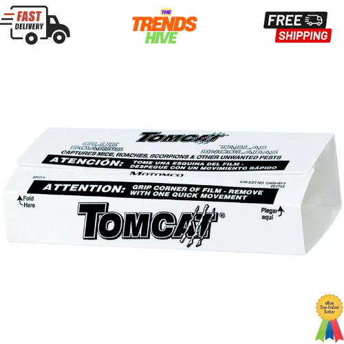 Tomcat Glue Boards with Eugenol for Enhanced Stickiness, 4 Per Box, 2-Pack