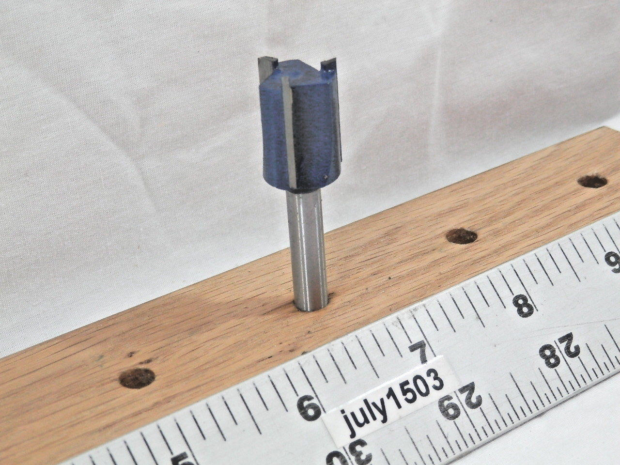 (1) NEW 5/8" D Straight Bit Carbide Tipped Router Bit 1/4" Shank 3 Flute zm