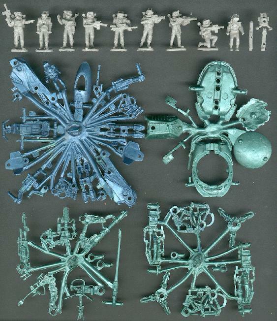 Space Battles Walker Warmachine Armadill & Cyborg model, scale 1/72 DDS 72001