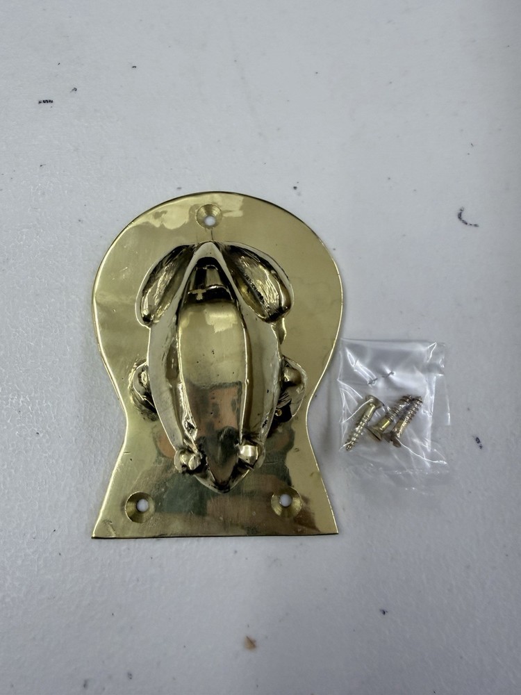 Handmade Brass Frog Shaped Door Knocker
