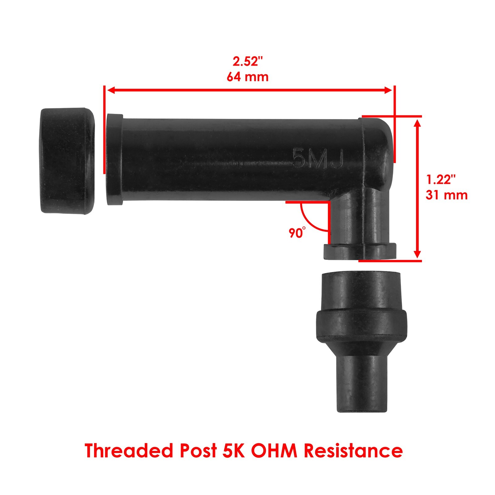 Ignition Coils & Spark Plug Boot Caps for Yamaha Maxim 750 XJ750 1982-1983