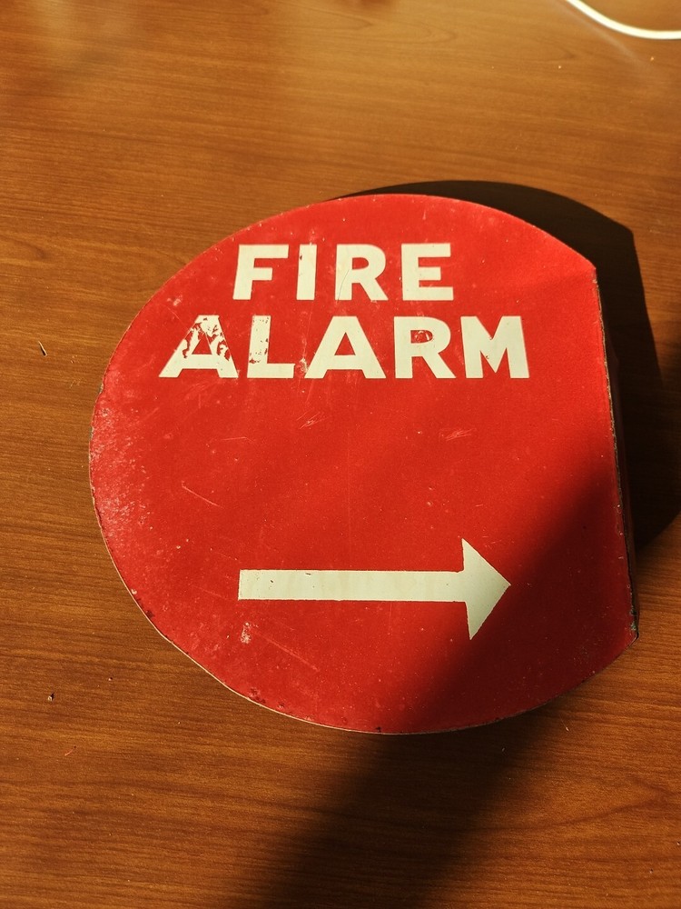 Vintage Fire Alarm Sign