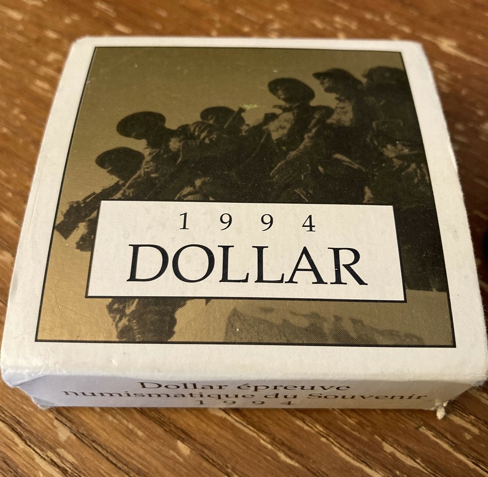 1994 Canada 1 One Dollar Remembrance Proof - With Display Box & COA