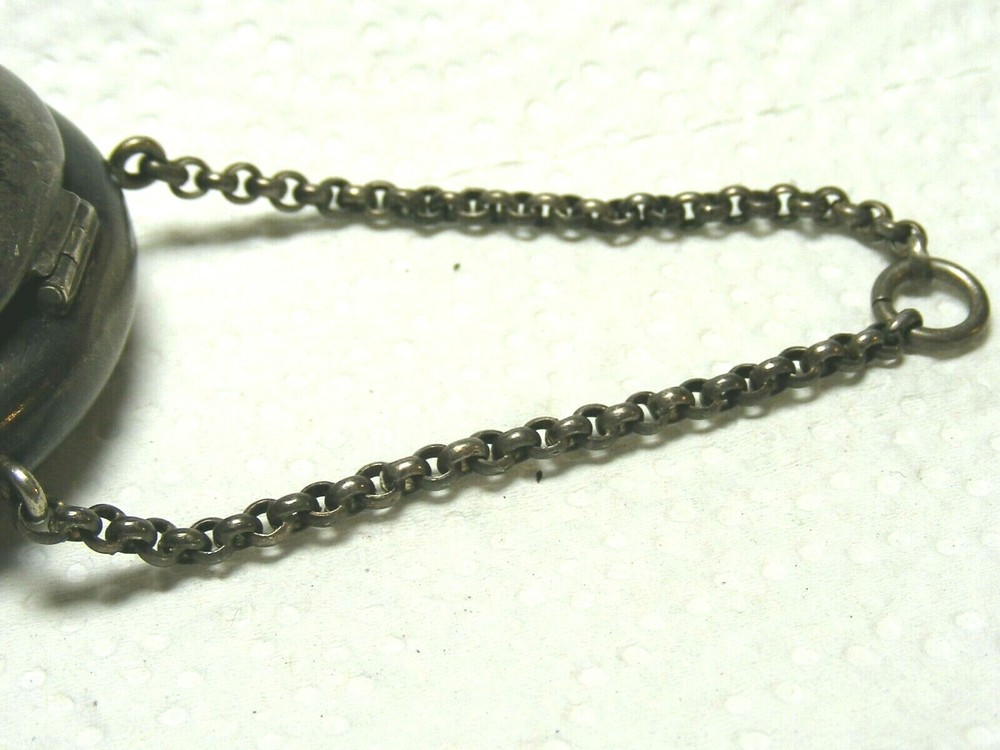 Vtg. Sterling Silver Monogrammed Snuff/Pill Compact