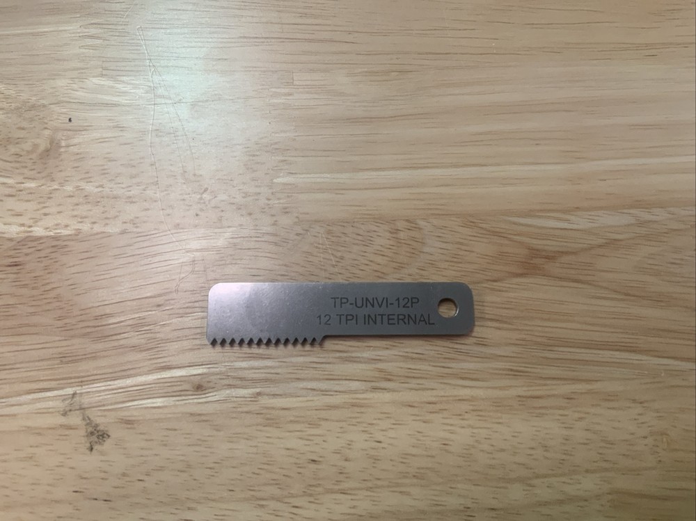 gagemaker TP-UNVI-12P - THREAD PROFILE GAGE 12 TPI INTERNAL