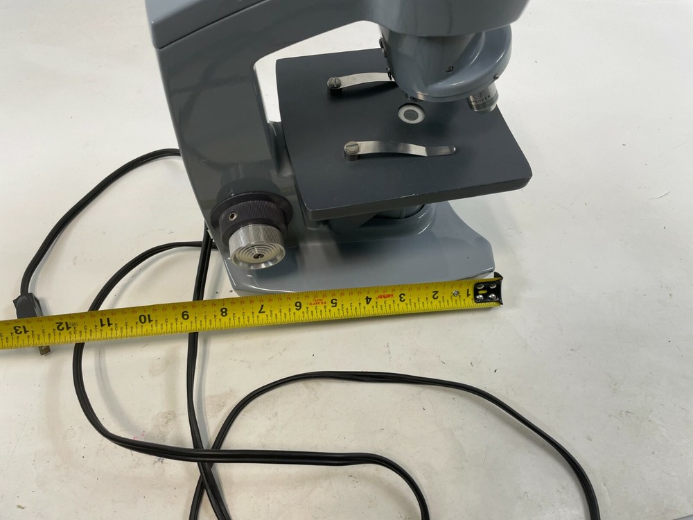 AMERICAN OPTICAL AO SIXTY 3 Objective Laboratory LED BULB Microscope WORKING