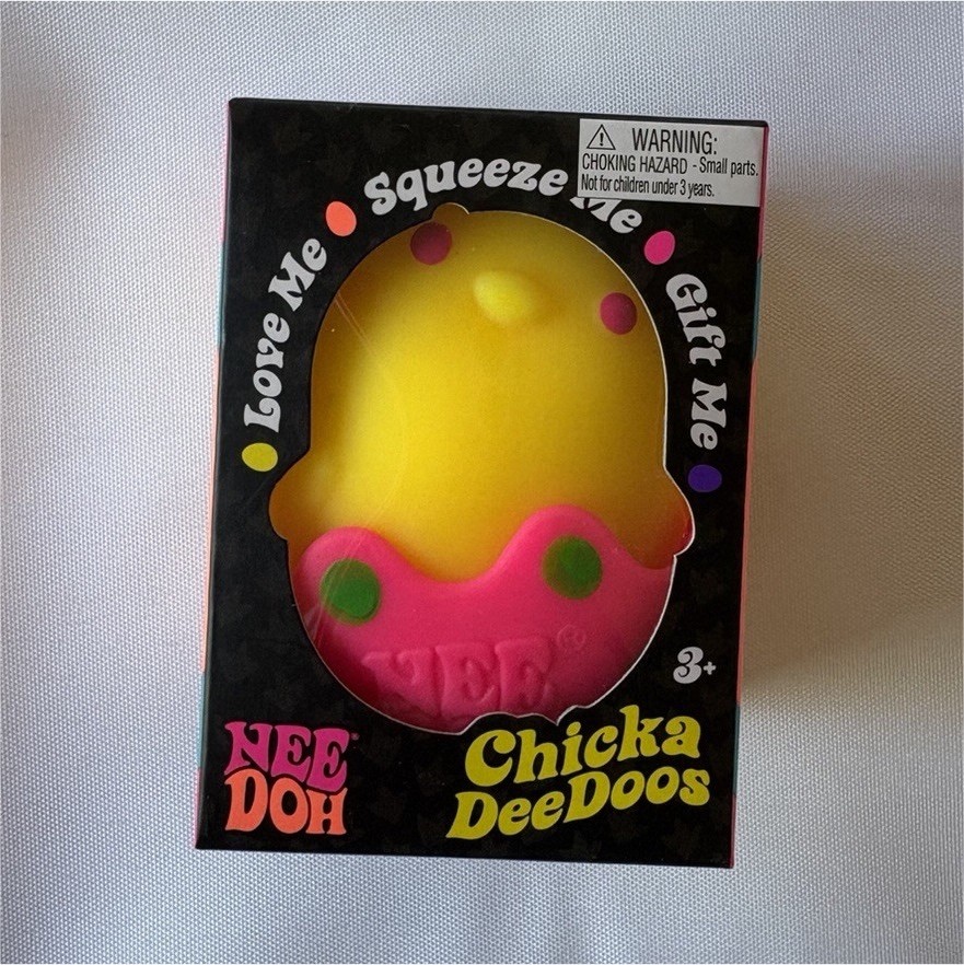 Viral NeeDoh Yellow Pink Chicka DeeDoos