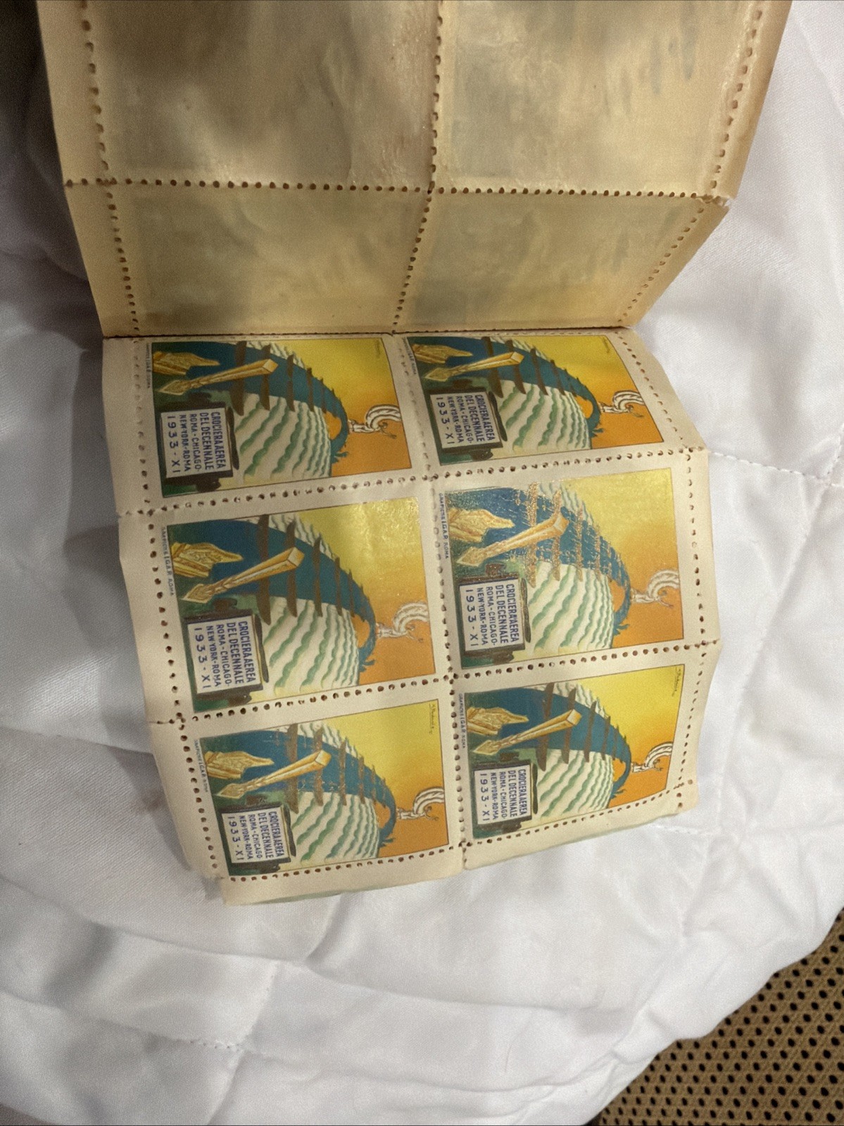 BALBO FLIGHT 1933 THE RARE ORIGINAL COMPLETE BOOKLET