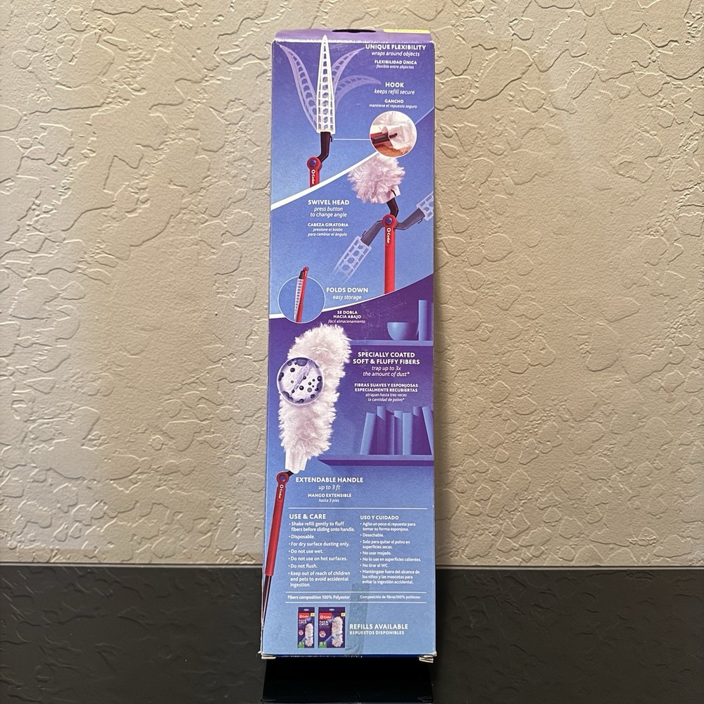 O-Cedar Flex & Catch Duster - 3ft Extendable Handle for Ceiling Fans & Blinds