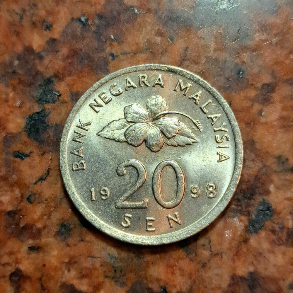 1998 MALAYSIA 20 SEN COIN - #B4044