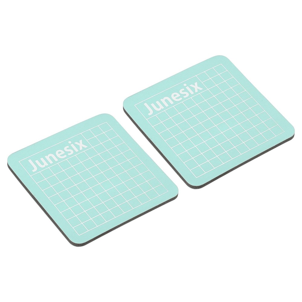 2.4" x 2.4" Cutting Mat 2pcs Rotating Fabric Mint Green