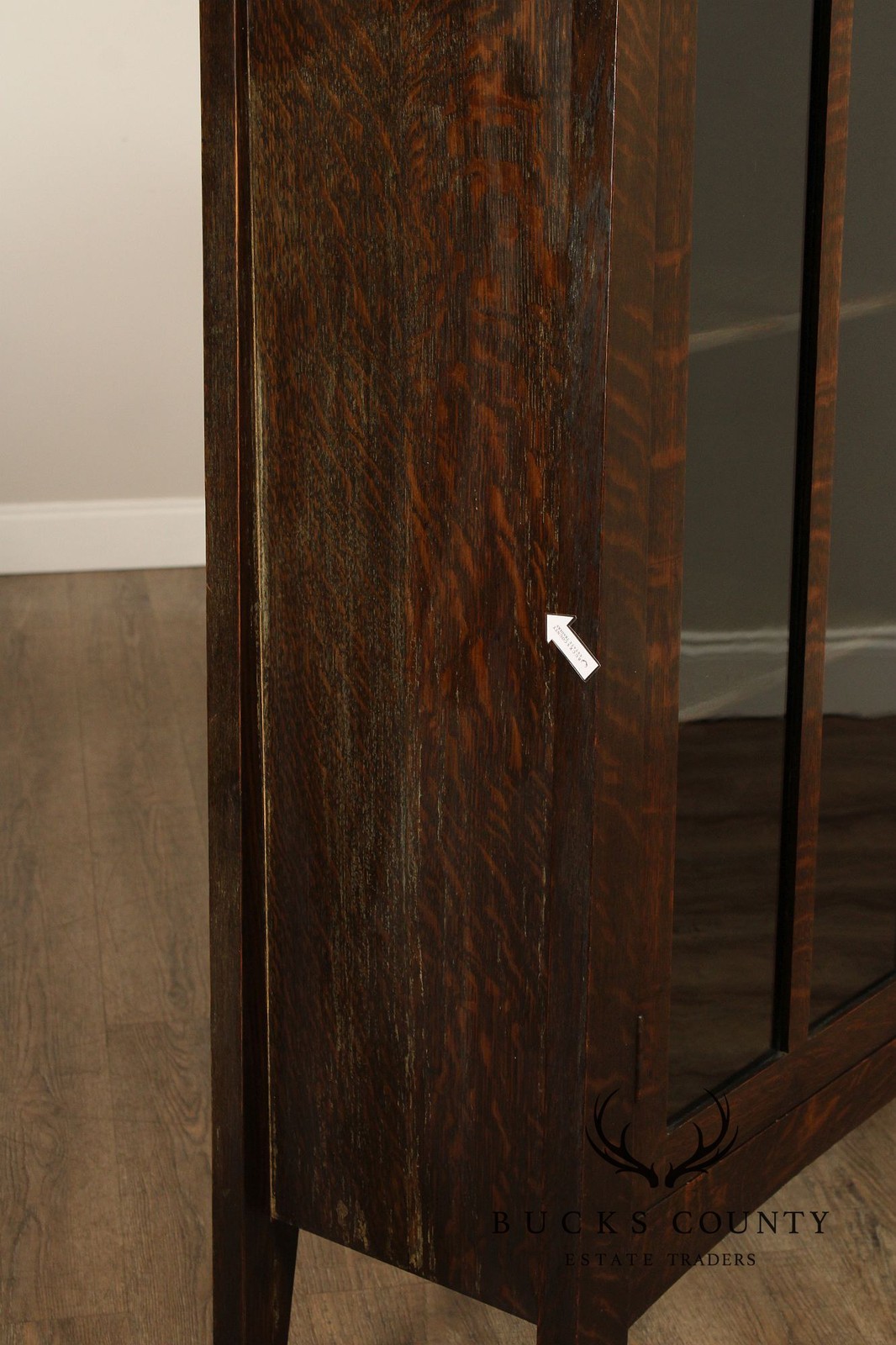 Limbert Antique Mission Oak Arts & Crafts Glass Door Bookcase