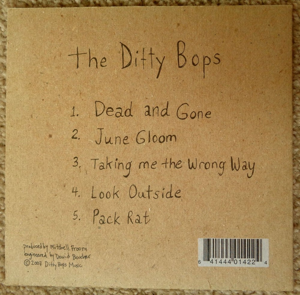 Signed DITTY BOPS CD Sleeve (CD included) 2007 Pack Rat EP Autograph By Both