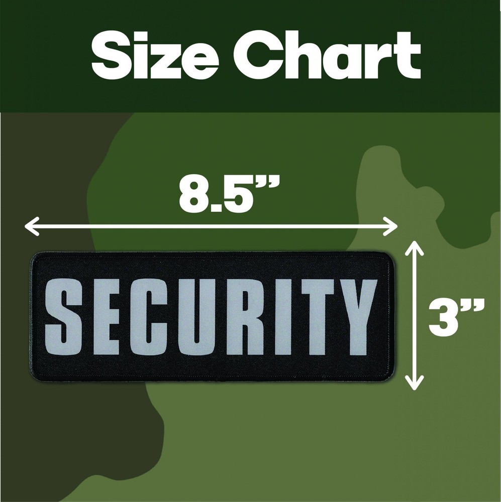 Security Patch – Ultra Reflective Hook and Loop Patch for Tactical Vest