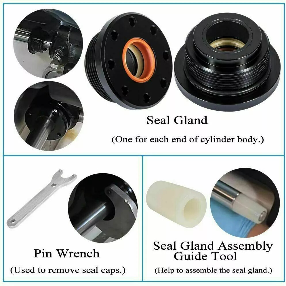 Front Mount Hydraulic Steering Cylinder Seal Kit Bleed Kit for SeaStar HC5345