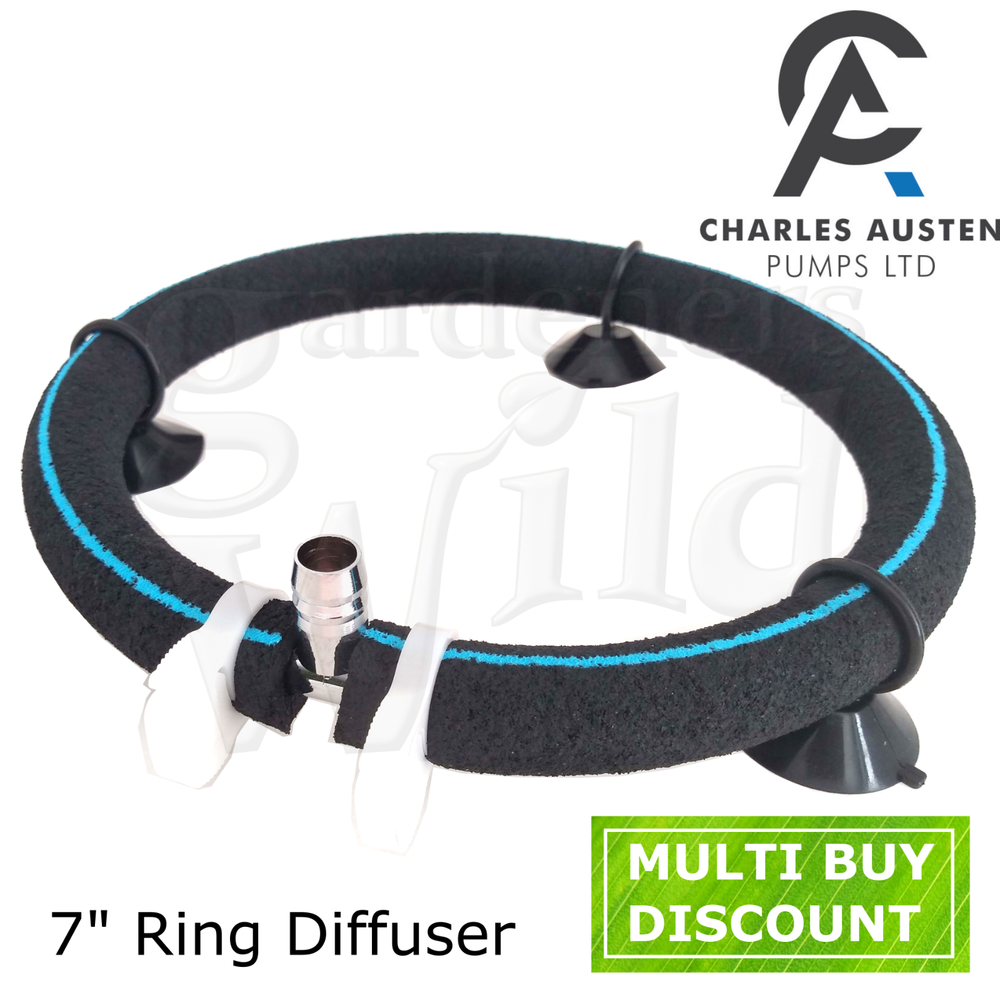 7" RING AIR DIFFUSER 17cm large round bubble bubbler hydroponic pond fish SAVE