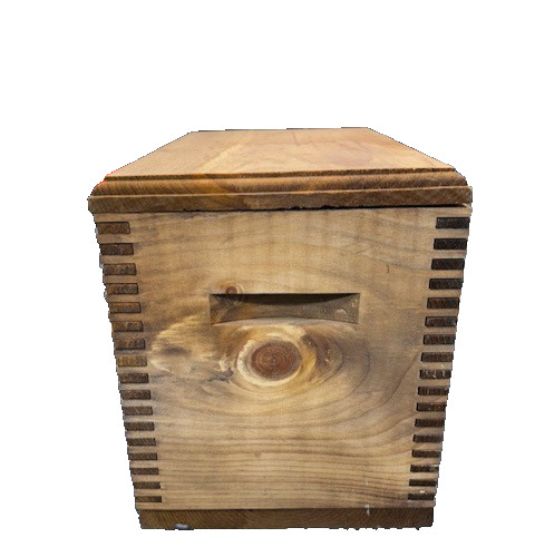 Heavy-Duty Solid Pine Wood Ammo Box with Notched Finger Joints Secure Latch