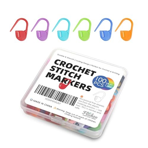 100PCS Crochet Stitch Markers by – Locking Stitch Markers with Storage Case,