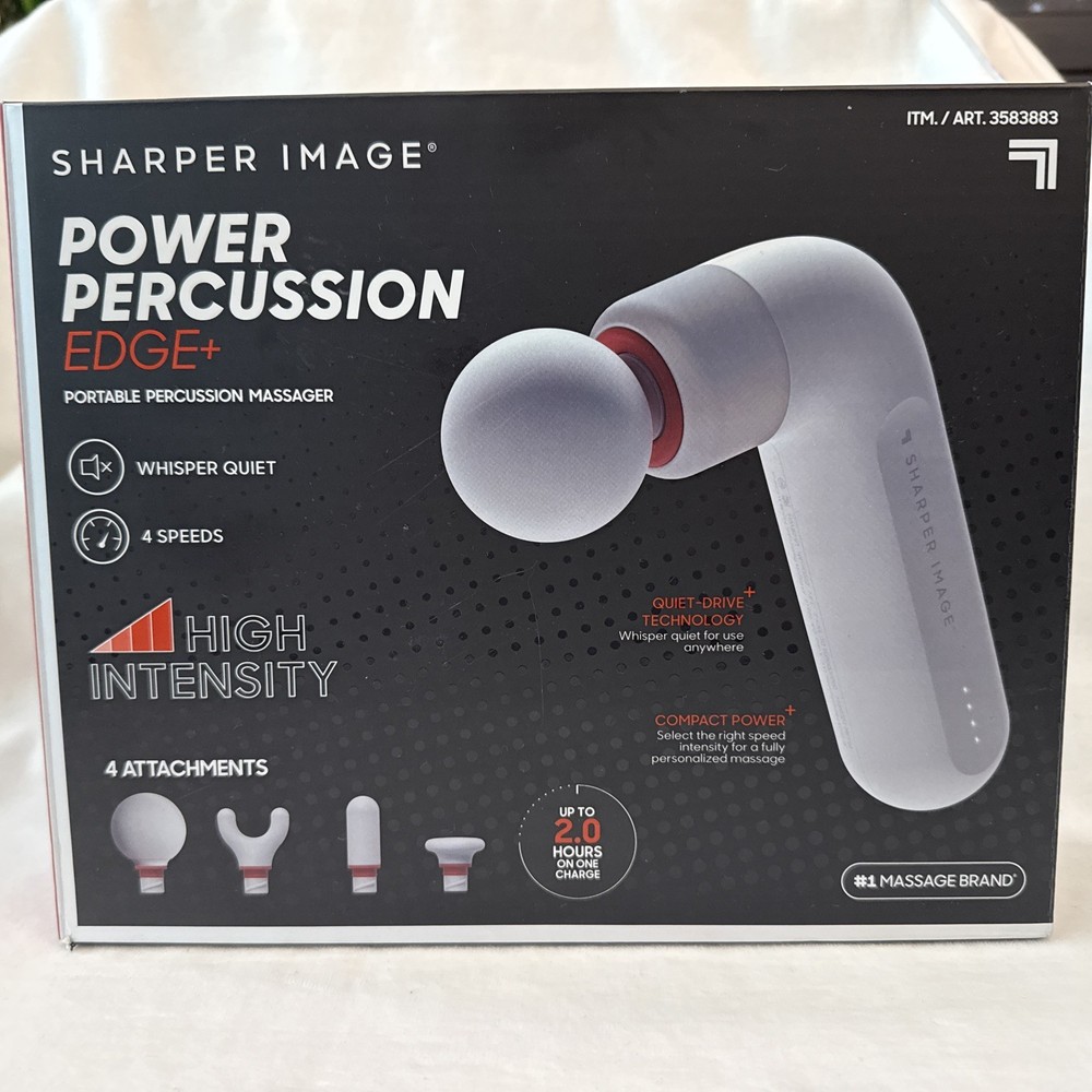 Sharper Image Power Percussion Edge+ Portable Percussion Massager