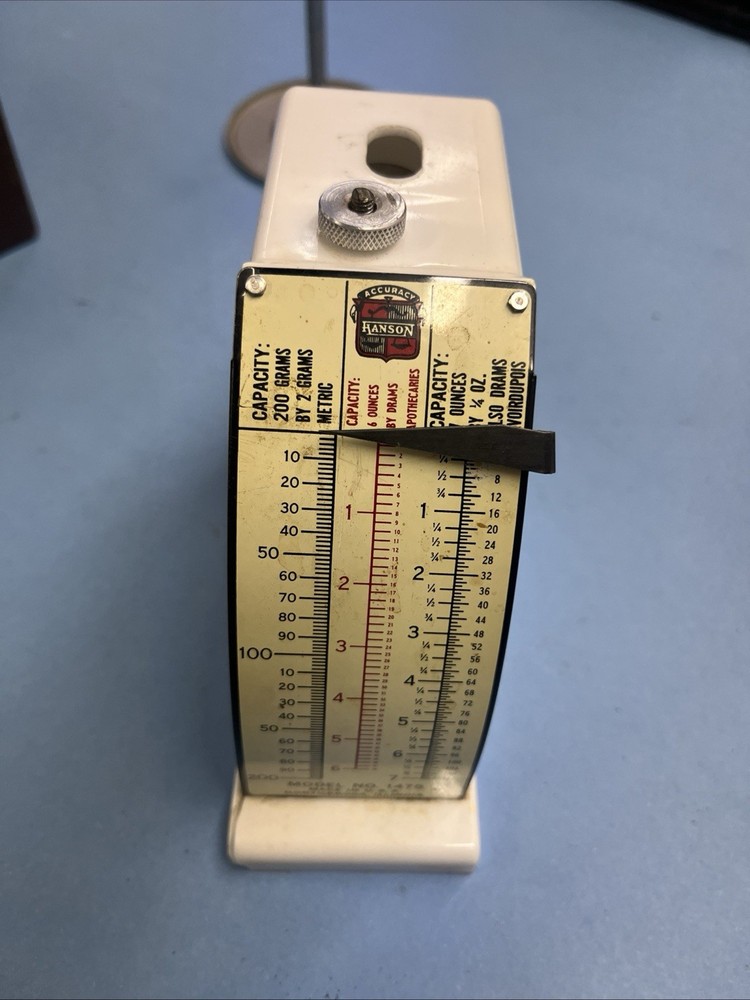 Vintage Hanson scale with case Model 1475