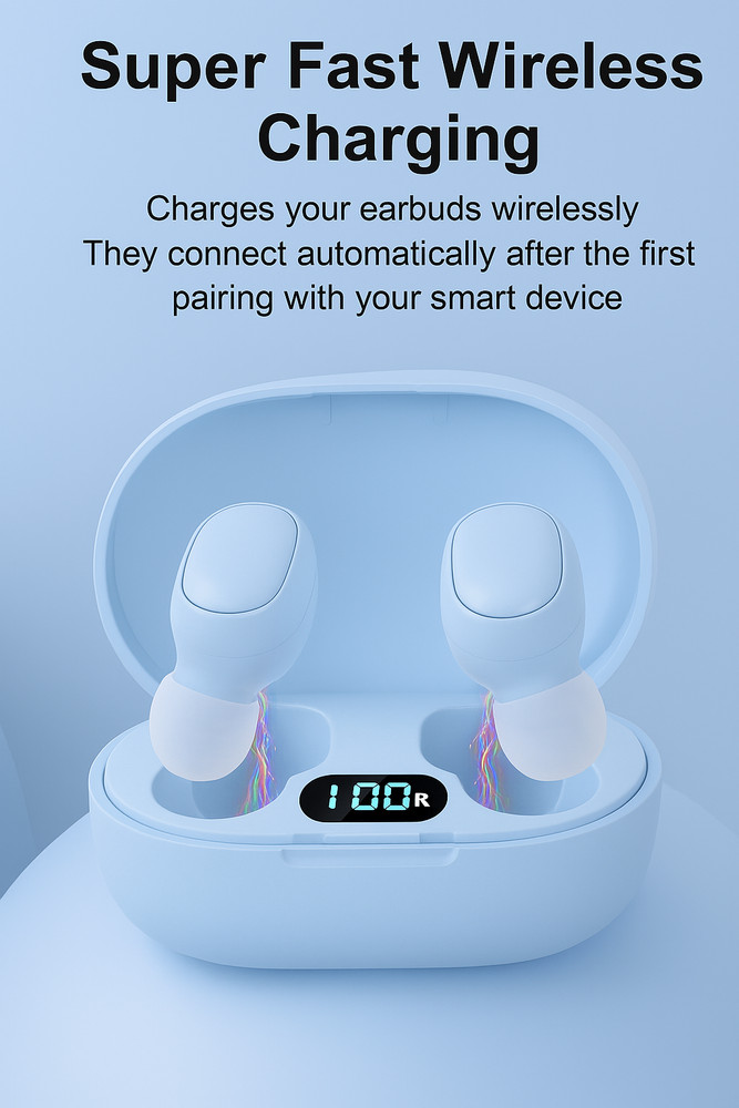 TWS Bluetooth Earbuds Waterproof Bluetooth 5.3 Headset Noise Cancelling Wireless