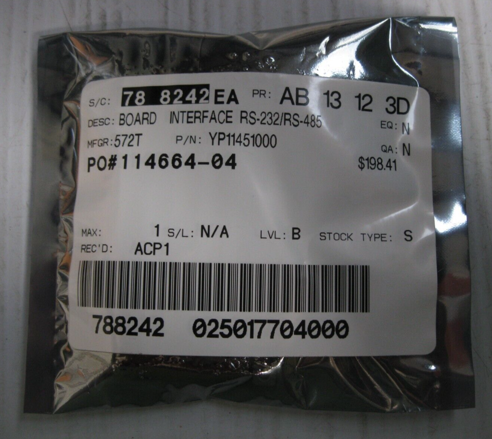 Eberline YP11451000 Interface Board RS-232/RS-485 NEW