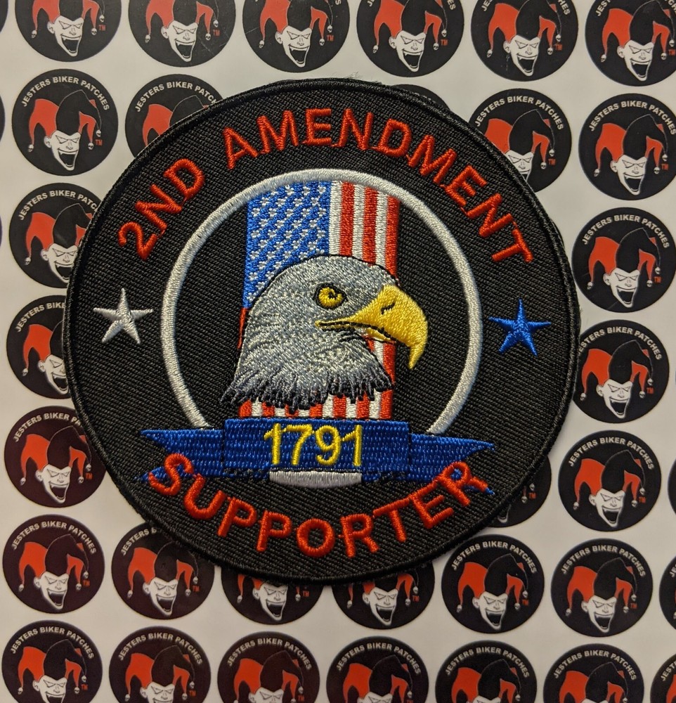 2nd Amendment Supporter Embroidered Biker Patch