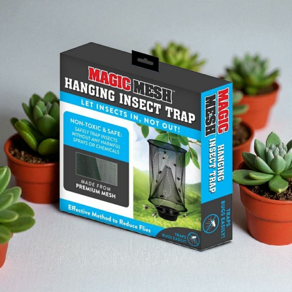 Magic Mesh Hanging Insect Trap Mesh/Plastic/Stainless 1 pk