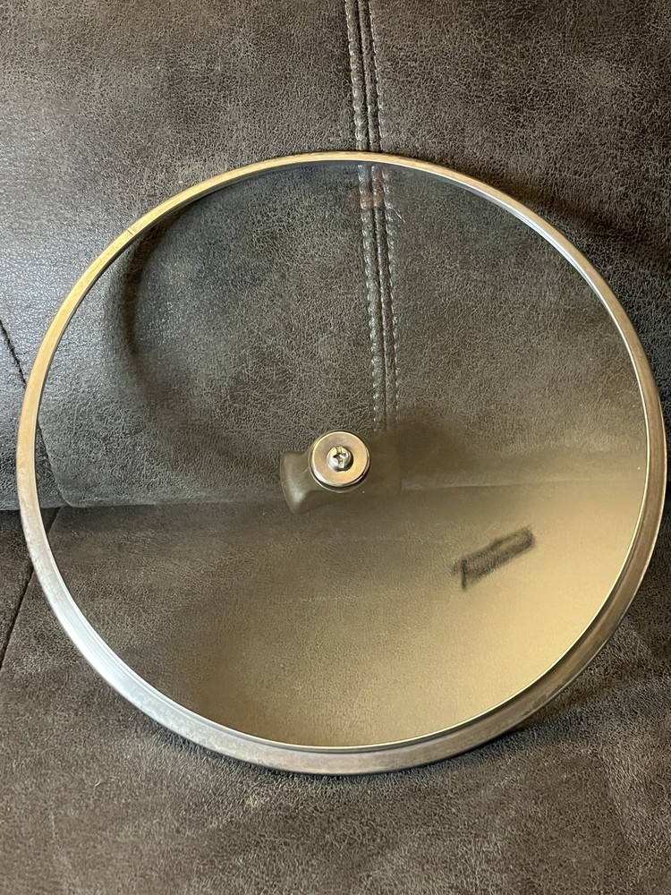 Farberware 10” Replacement Lid - Glass / Metal - 9 1/4” Inside Diameter