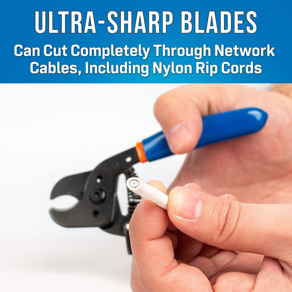 Ultra Sharp Network Cable Cutter With Curved Blades For Precision Cutting
