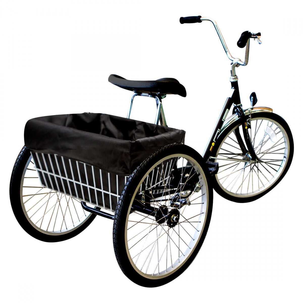 Cruiser Candy Reversible Trike Basket Liner Black Trike