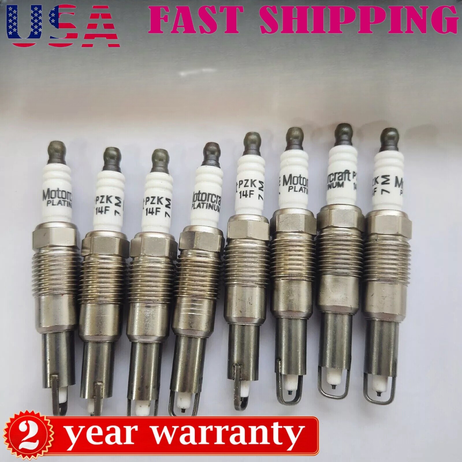 8Pcs Motorcraft SP546 Spark Plugs SP-546 PZK14F OEM New For Ford F150 F250
