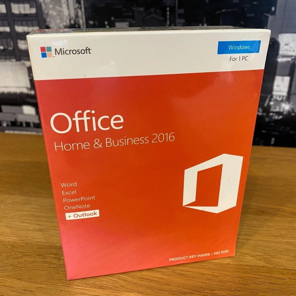 Microsoft Office Home & Business 2016 Software for Windows (T5D02776)