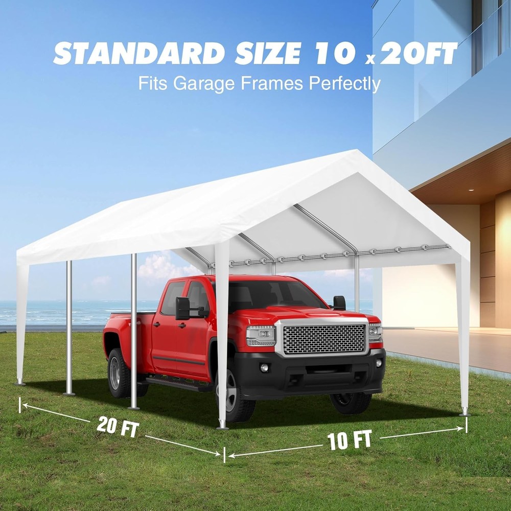 Carport Canopy Replacement 10x20 White