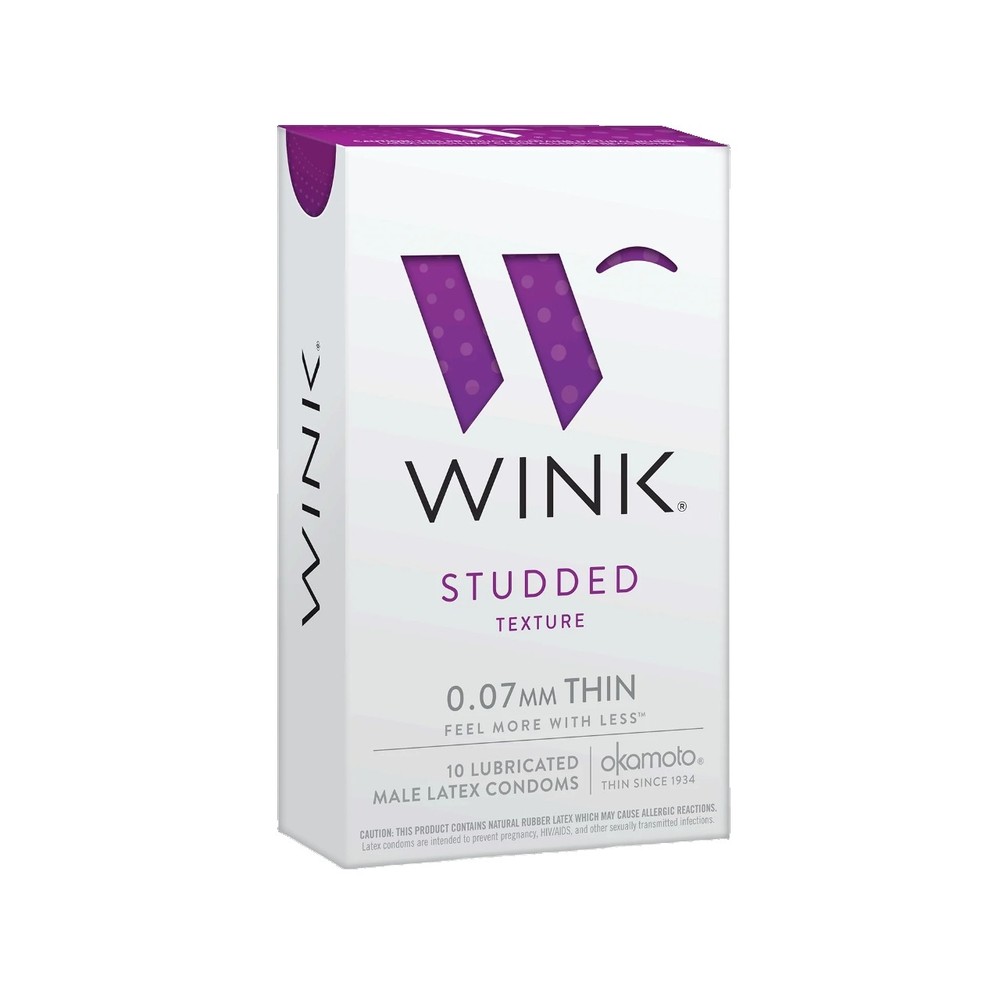 Wink Studded Condoms - 10 count